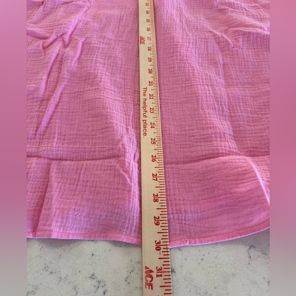 Show me your Mumu Weekday Button Up
Bubblegum Pink Gauze Shirt Size L New - Picture 7 of 10